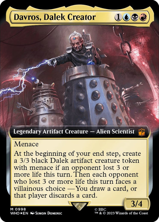 Davros, Dalek Creator (Extended Art) (Surge Foil) (998) (Universes Beyond: Doctor Who)