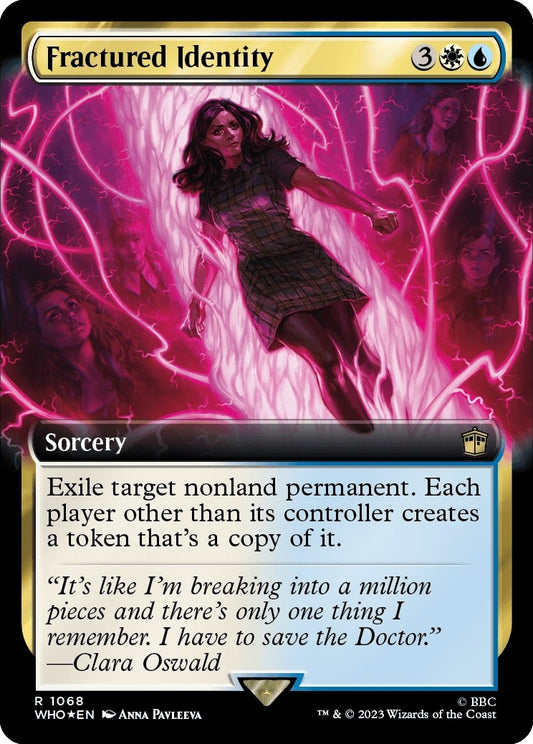 Fractured Identity (Extended Art) (Surge Foil) (1068) (Universes Beyond: Doctor Who)