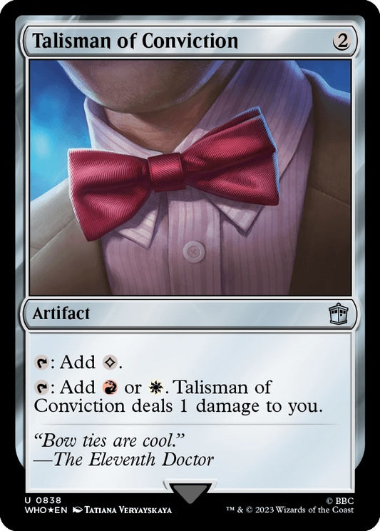 Talisman of Conviction (Surge Foil) (838) (Universes Beyond: Doctor Who)