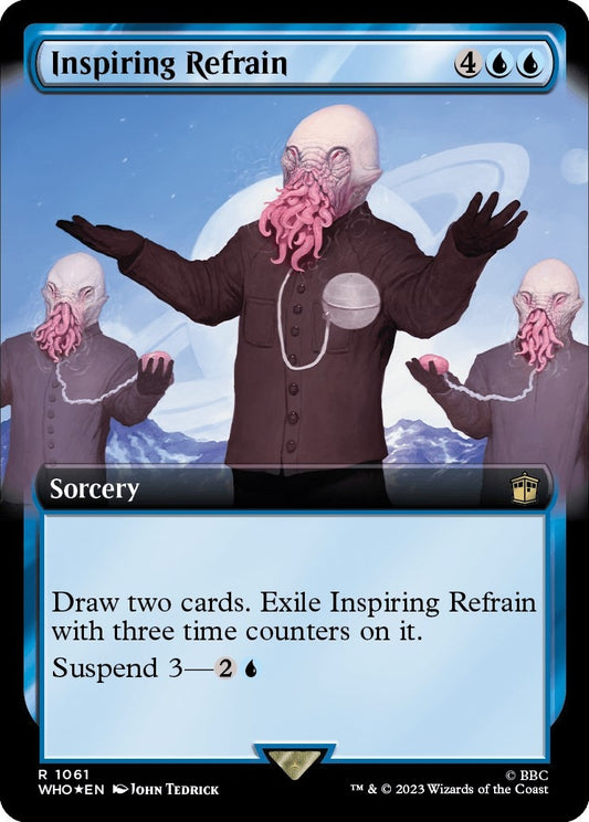Inspiring Refrain (Extended Art) (Surge Foil) (1061) (Universes Beyond: Doctor Who)