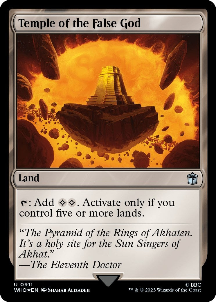 Temple of the False God (Surge Foil) (911) (Universes Beyond: Doctor Who)