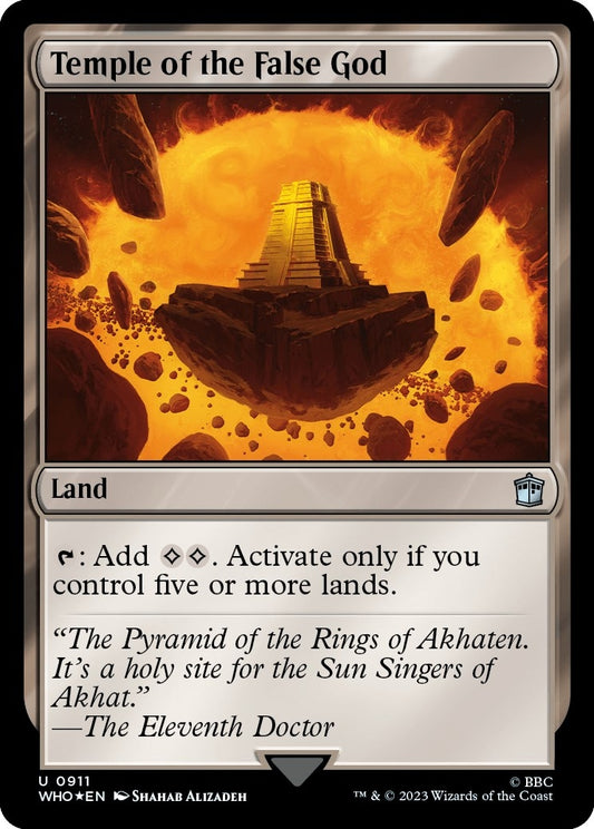 Temple of the False God (Surge Foil) (911) (Universes Beyond: Doctor Who)