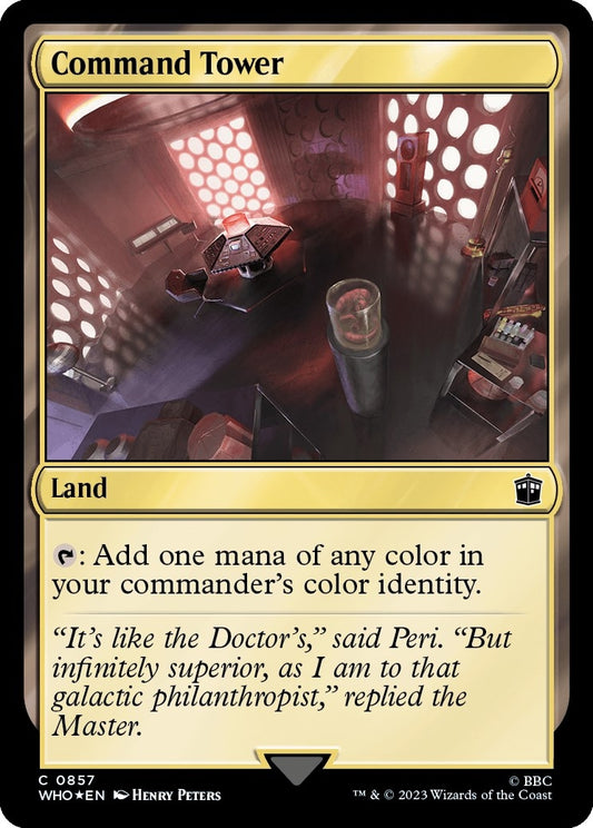 Command Tower (0857) (Surge Foil) (857) (Universes Beyond: Doctor Who)