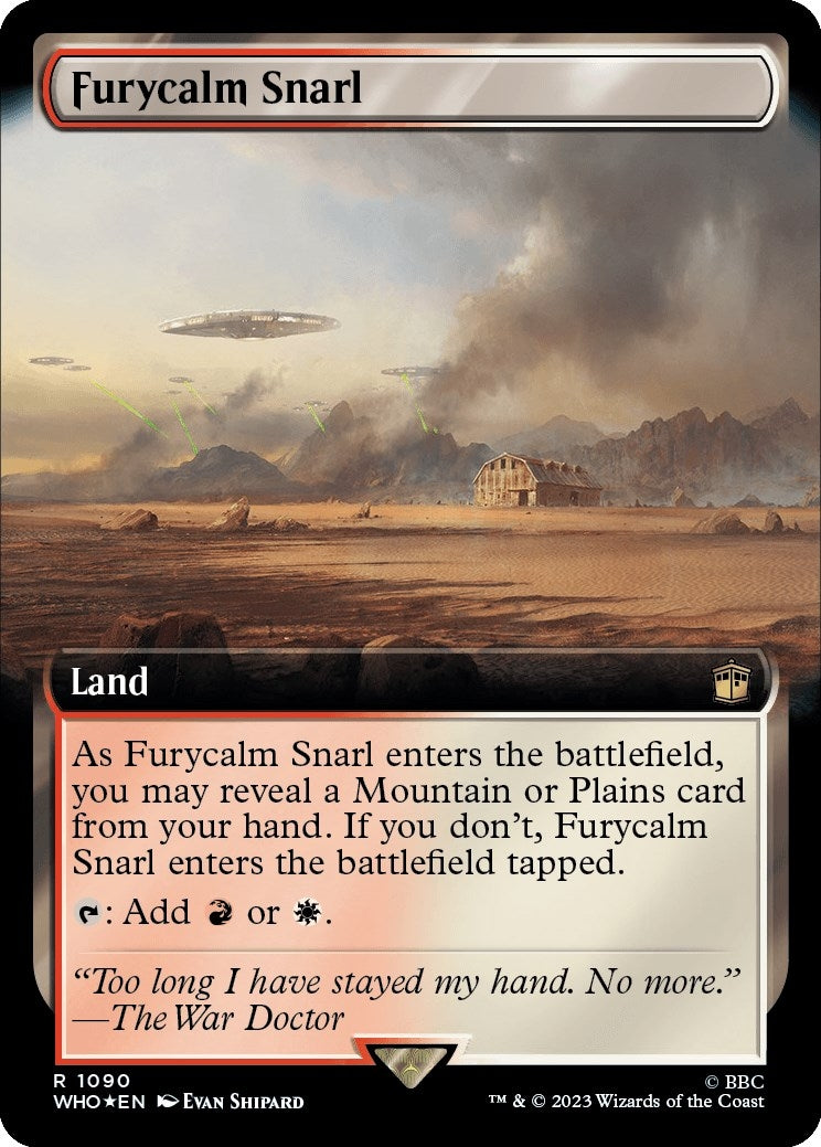 Furycalm Snarl (Extended Art) (Surge Foil) (1090) (Universes Beyond: Doctor Who)