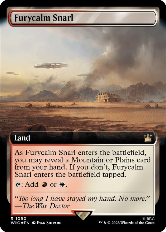 Furycalm Snarl (Extended Art) (Surge Foil) (1090) (Universes Beyond: Doctor Who)