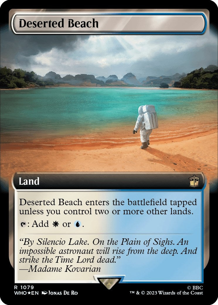 Deserted Beach (Extended Art) (Surge Foil) (1079) (Universes Beyond: Doctor Who)