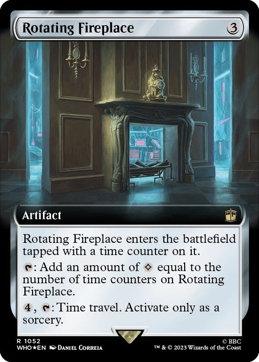 Rotating Fireplace (Extended Art) (Surge Foil) (1052) (Universes Beyond: Doctor Who)