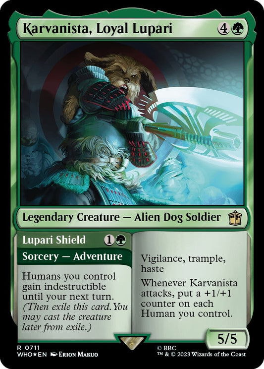 Karvanista, Loyal Lupari (Surge Foil) (711) (Universes Beyond: Doctor Who)