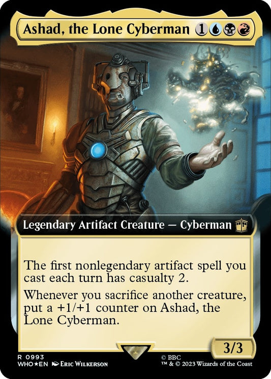 Ashad, the Lone Cyberman (Extended Art) (Surge Foil) (993) (Universes Beyond: Doctor Who)