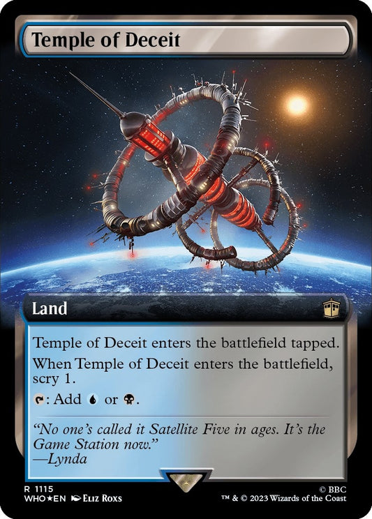 Temple of Deceit (Extended Art) (Surge Foil) (1115) (Universes Beyond: Doctor Who)
