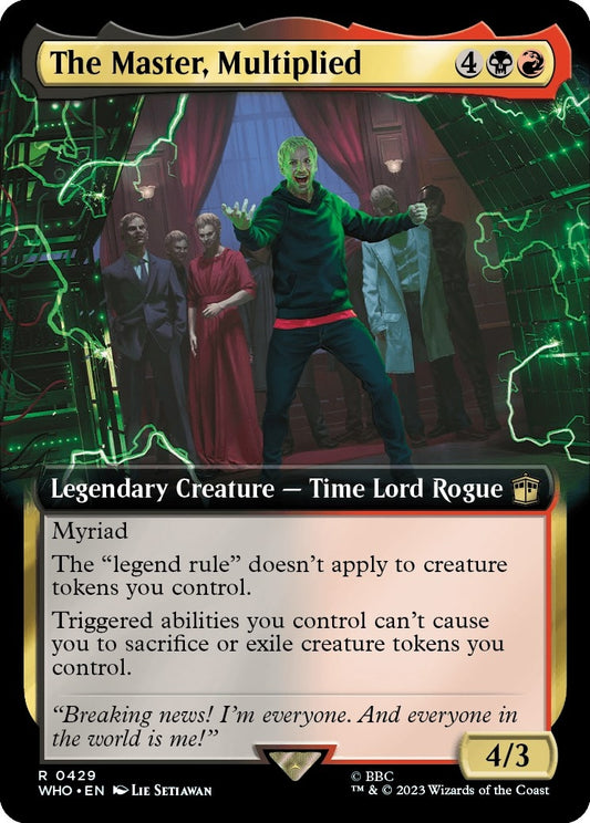 The Master, Multiplied (Extended Art) (429) (Universes Beyond: Doctor Who)