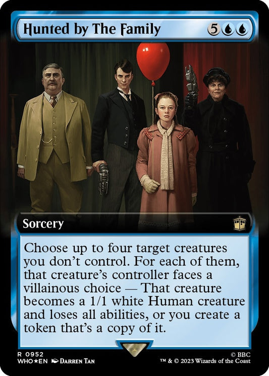Hunted by The Family (Extended Art) (Surge Foil) (952) (Universes Beyond: Doctor Who)
