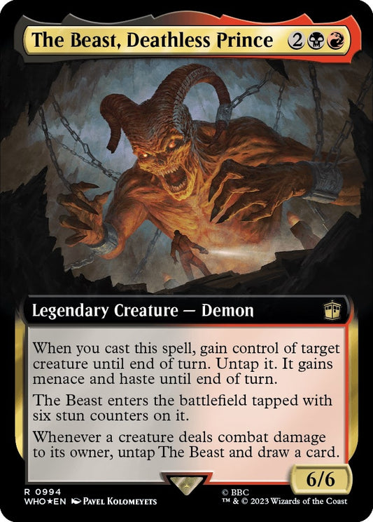 The Beast, Deathless Prince (Extended Art) (Surge Foil) (994) (Universes Beyond: Doctor Who)
