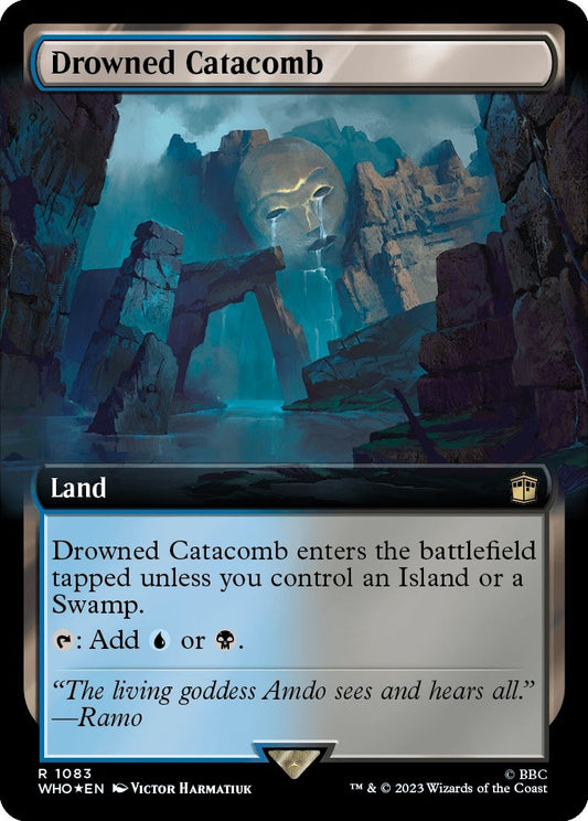 Drowned Catacomb (Extended Art) (Surge Foil) (1083) (Universes Beyond: Doctor Who)