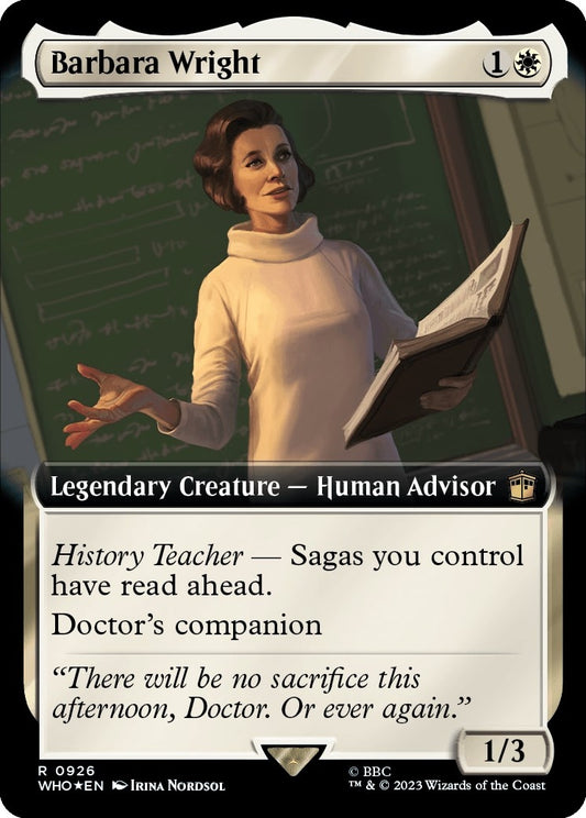 Barbara Wright (Extended Art) (Surge Foil) (926) (Universes Beyond: Doctor Who)