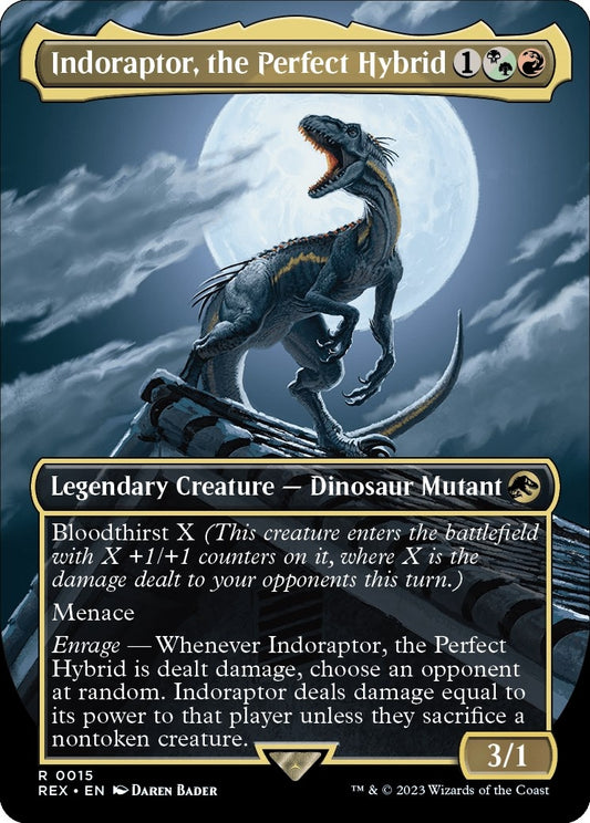 Indoraptor, the Perfect Hybrid (Borderless) (15) (Universes Beyond: Jurassic World Collection)