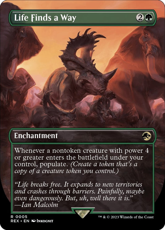Life Finds a Way (Borderless) (5) (Universes Beyond: Jurassic World Collection)