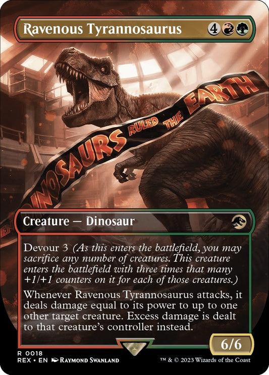 Ravenous Tyrannosaurus (Borderless) (18) (Universes Beyond: Jurassic World Collection)