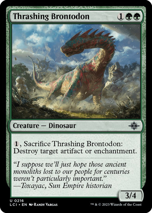 Thrashing Brontodon (216) (The Lost Caverns of Ixalan)