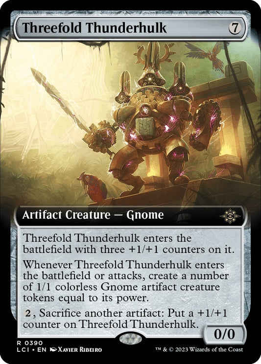Threefold Thunderhulk (Extended Art) (390) (The Lost Caverns of Ixalan)