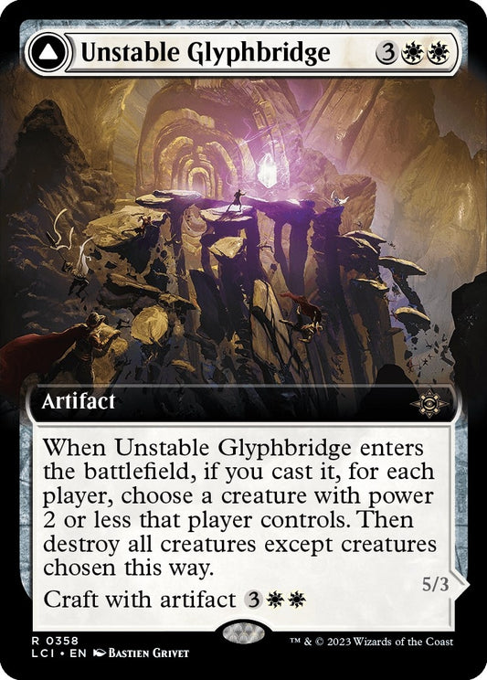 Unstable Glyphbridge (Extended Art) (358) (The Lost Caverns of Ixalan)