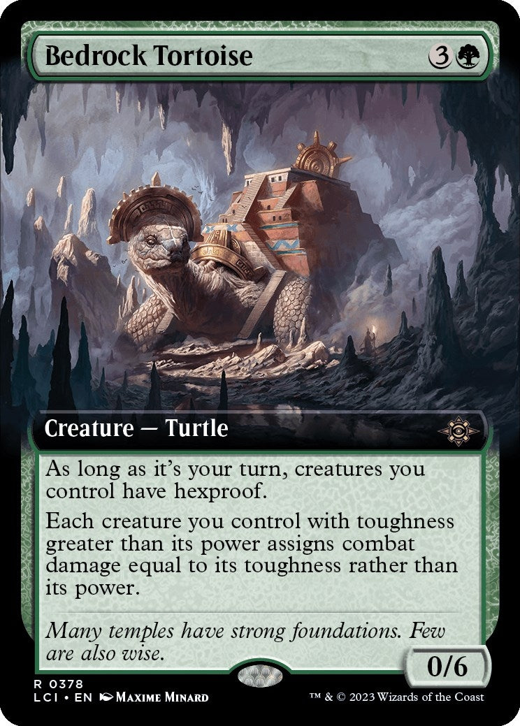 Bedrock Tortoise (Extended Art) (378) (The Lost Caverns of Ixalan)