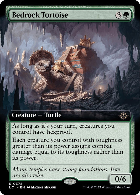 Bedrock Tortoise (Extended Art) (378) (The Lost Caverns of Ixalan)