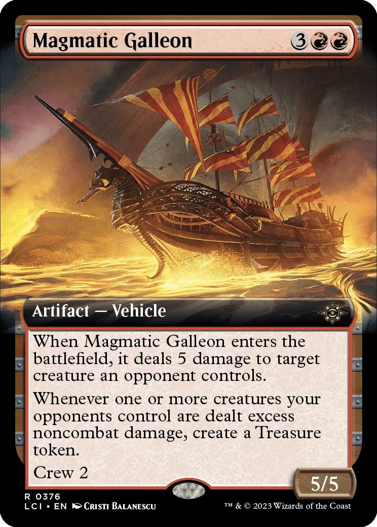 Magmatic Galleon (Extended Art) (376) (The Lost Caverns of Ixalan)