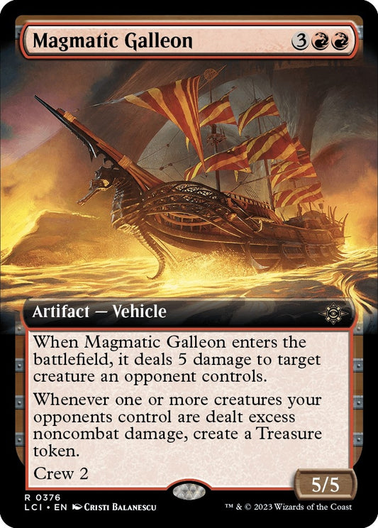Magmatic Galleon (Extended Art) (376) (The Lost Caverns of Ixalan)