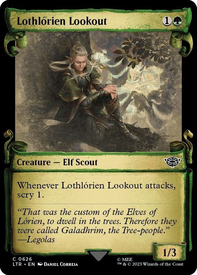 Lothlorien Lookout (Showcase Scrolls) (626) (Universes Beyond: The Lord of the Rings: Tales of Middle-earth)