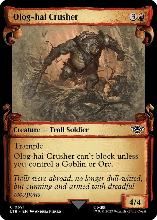 Olog-Hai Crusher (Showcase Scrolls) (591) (Universes Beyond: The Lord of the Rings: Tales of Middle-earth)