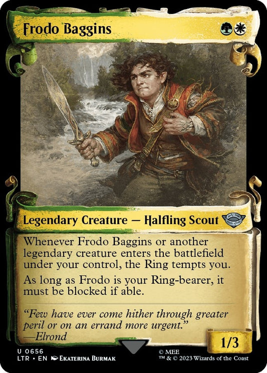 Frodo Baggins (Showcase Scrolls) (656) (Universes Beyond: The Lord of the Rings: Tales of Middle-earth)
