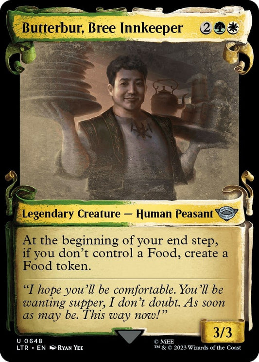Butterbur, Bree Innkeeper (Showcase Scrolls) (648) (Universes Beyond: The Lord of the Rings: Tales of Middle-earth)
