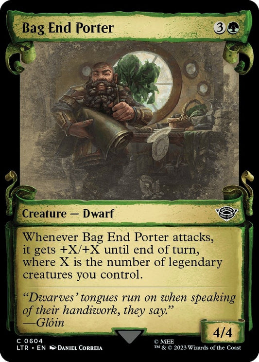 Bag End Porter (Showcase Scrolls) (604) (Universes Beyond: The Lord of the Rings: Tales of Middle-earth)