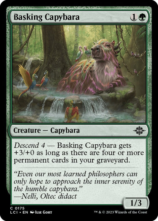 Basking Capybara (175) (The Lost Caverns of Ixalan)