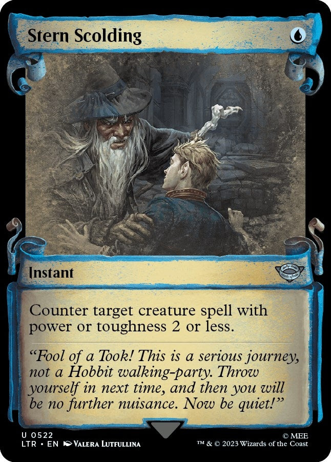 Stern Scolding (Showcase Scrolls) (522) (Universes Beyond: The Lord of the Rings: Tales of Middle-earth)