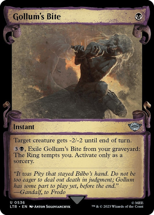 Gollum's Bite (Showcase Scrolls) (536) (Universes Beyond: The Lord of the Rings: Tales of Middle-earth)