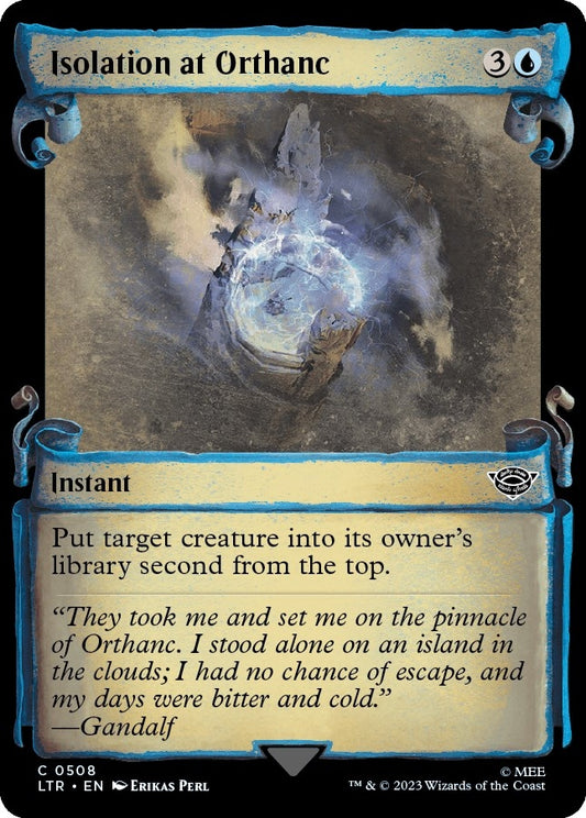Isolation at Orthanc (Showcase Scrolls) (508) (Universes Beyond: The Lord of the Rings: Tales of Middle-earth)