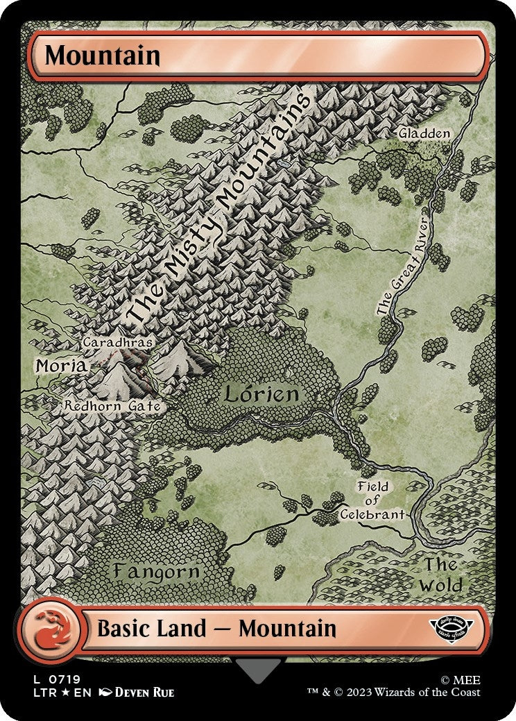Mountain (0719) (Surge Foil) (719) (Universes Beyond: The Lord of the Rings: Tales of Middle-earth)