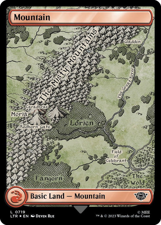 Mountain (0719) (Surge Foil) (719) (Universes Beyond: The Lord of the Rings: Tales of Middle-earth)