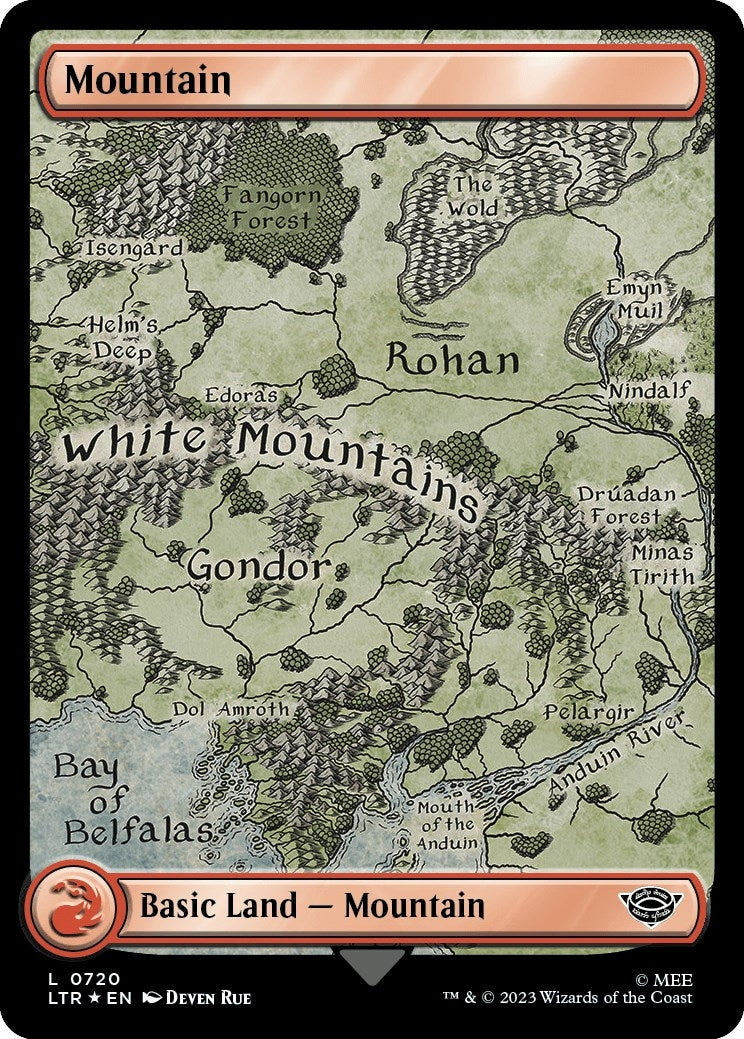 Mountain (0720) (Surge Foil) (720) (Universes Beyond: The Lord of the Rings: Tales of Middle-earth)
