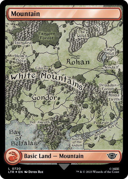 Mountain (0720) (Surge Foil) (720) (Universes Beyond: The Lord of the Rings: Tales of Middle-earth)