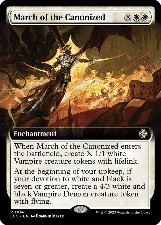 March of the Canonized (Extended Art) (41) (Commander: The Lost Caverns of Ixalan)