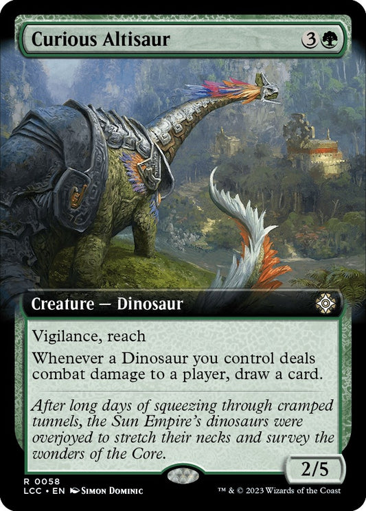 Curious Altisaur (Extended Art) (58) (Commander: The Lost Caverns of Ixalan)