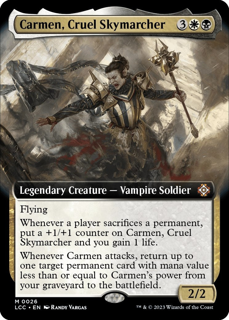 Carmen, Cruel Skymarcher (Extended Art) (26) (Commander: The Lost Caverns of Ixalan)