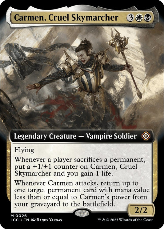 Carmen, Cruel Skymarcher (Extended Art) (26) (Commander: The Lost Caverns of Ixalan)