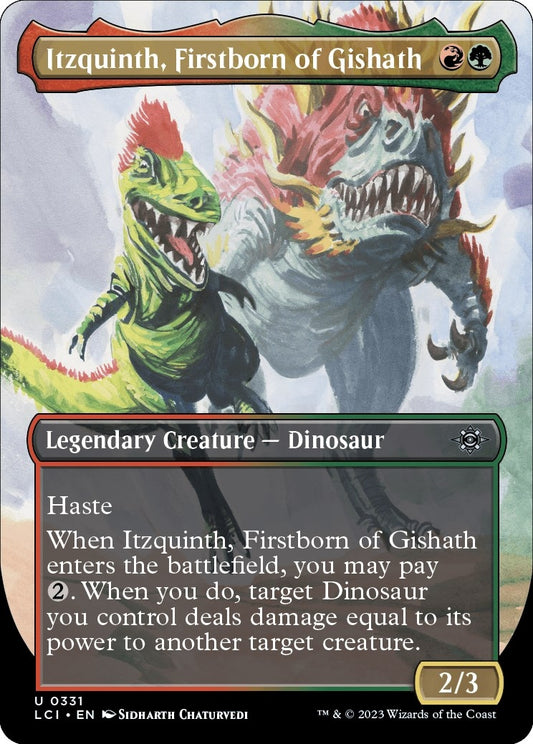Itzquinth, Firstborn of Gishath (Borderless) (331) (The Lost Caverns of Ixalan)