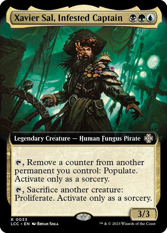 Xavier Sal, Infested Captain (Extended Art) (33) (Commander: The Lost Caverns of Ixalan)