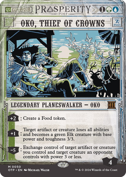 Oko, Thief of Crowns (50) (Outlaws of Thunder Junction: Breaking News)