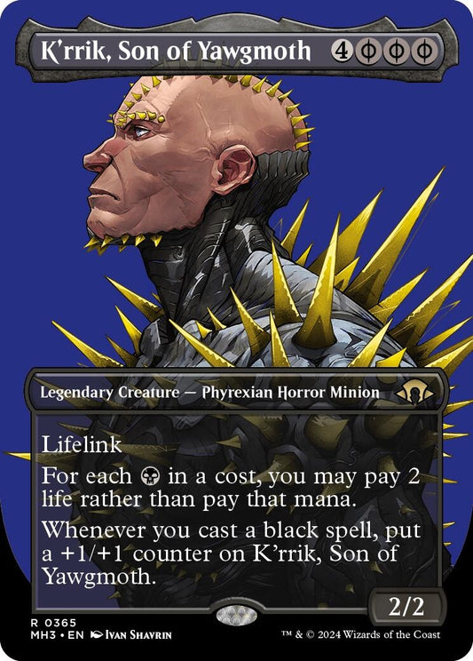 K'rrik, Son of Yawgmoth (Borderless) (365) (Modern Horizons 3)